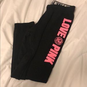 Pink jogger sweat pants